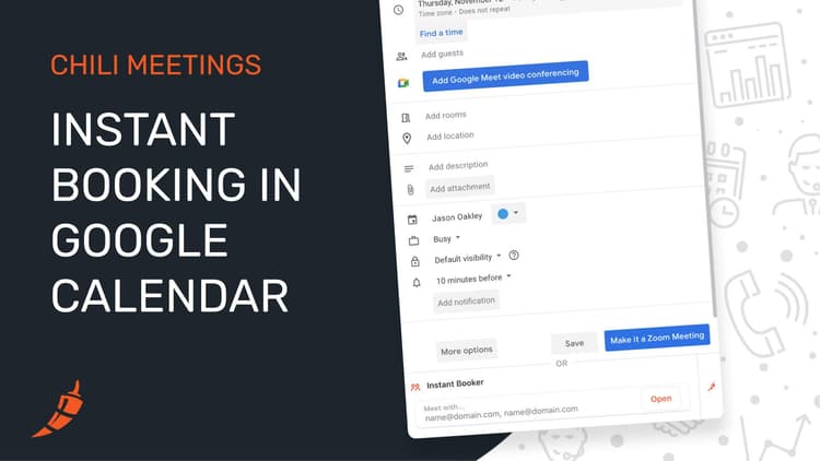 Instant Booking in Google Calendar