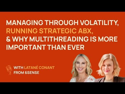 Managing through volatility, running ABX, and why multithreading is important