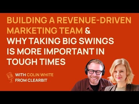 Building a revenue-driven team and why taking big swings is important