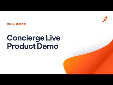 Instant Lead Connection with Chili Piper's Concierge Live
