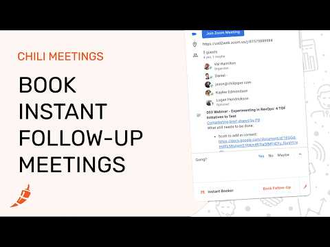 Book Instant Follow-Up Meetings in Google Calendar