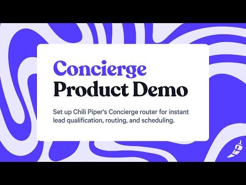 Concierge Product Demo — Instant Lead Qualification and Scheduling