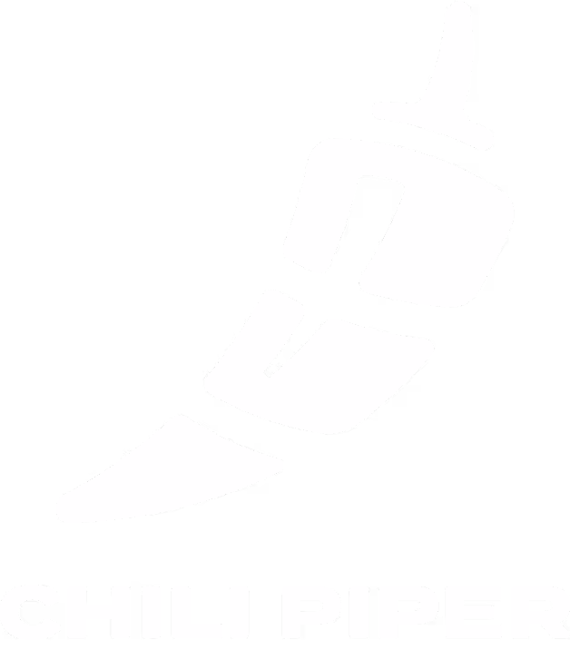 Chili Piper logo — Vertical — White
