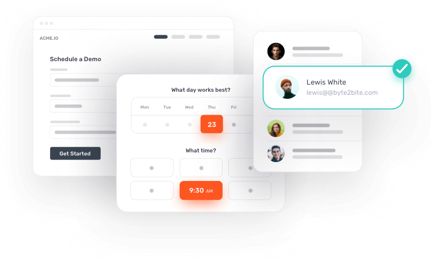 Instantly qualify, route and book meetings